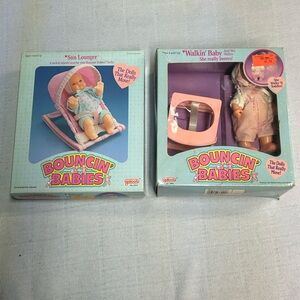 Lot of 2 NIB Vintage  1989 Galoob Bouncin Babies. **New In Box**